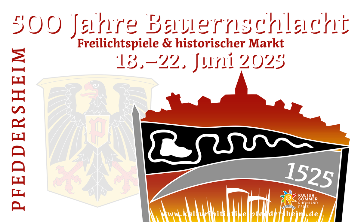 Plakat 500 Jahre Bauernschlacht - Freilichtspiele und mittelalterlicher Markt