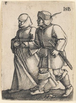 Schaubild 4: Weiteres Blatt aus Sebald Behams Bilderfolge „Das Bauernfest - Die zwölf Monate“, 1546-47