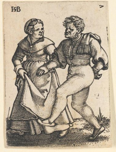 Schaubild 6: aus Sebald Behams Bilderfolge „Das Bauernfest - Die zwölf Monate“, 1546-47
